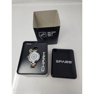 Sparo Womens Winnipeg Jets Charm Watch Silver Stainless Steel NHL Casual Size OS